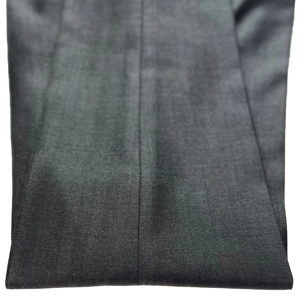 Italian Style Tailored Gurkha Pants Tailored Men Trousers Slim High Rise Neapolitan Trousers Extended Tab Reinforced Front Seam