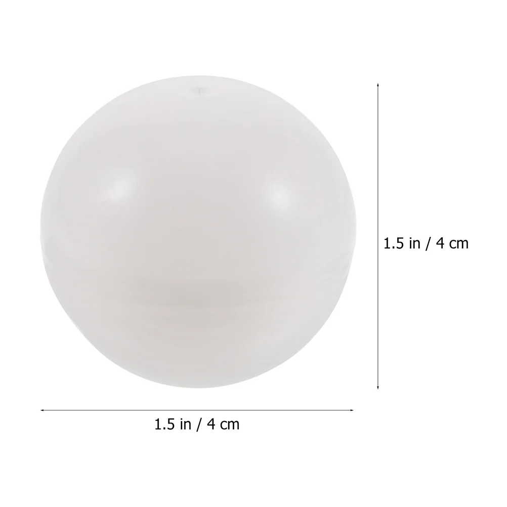 40 Pcs Lottery Balls Hollow Spheres Openable Raffle Drawing Balls Lightweight Bingo Entertainment Game Reusable Pvc White