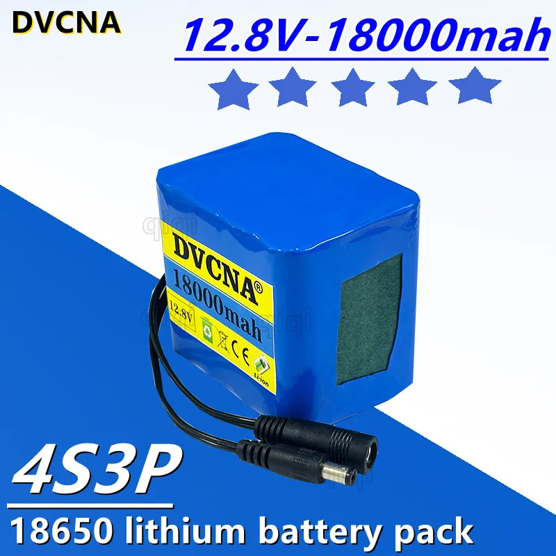 

New 4S3P 12.8V18000mah 14.8V 18650 Lithium-ion Rechargeable Battery with Built-in BMS Intelligent Protection Board with charger