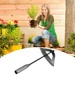 1PC, All-steel Hardened Hollow Hoe, Handheld Weeding Rake, Planting Vegetable Farm Garden Agriculture Tool Weeding Accessories 3