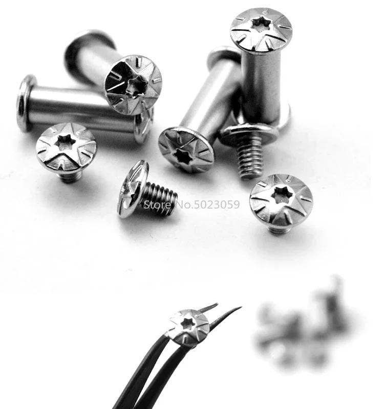 

4 комплекта крепежных винтов из нержавеющей стали M3.5 для самостоятельного изготовления прямых ручек и ножей, детали для складных винтов шпинделя ножа