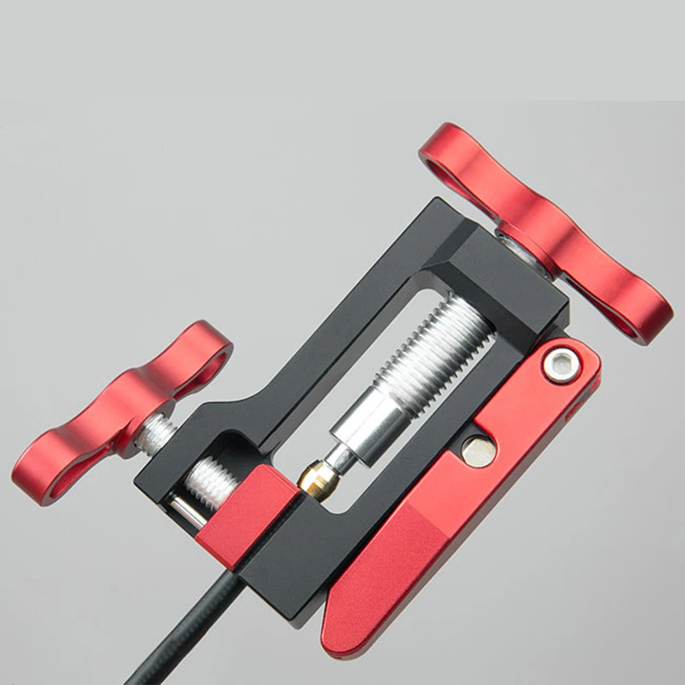 자전거 브레이크 유압 호스 바늘 드라이버 프레스 도구 알루미늄 합금 드라이버 호스 커터 케이블 펜치 올리브 커넥터 도구