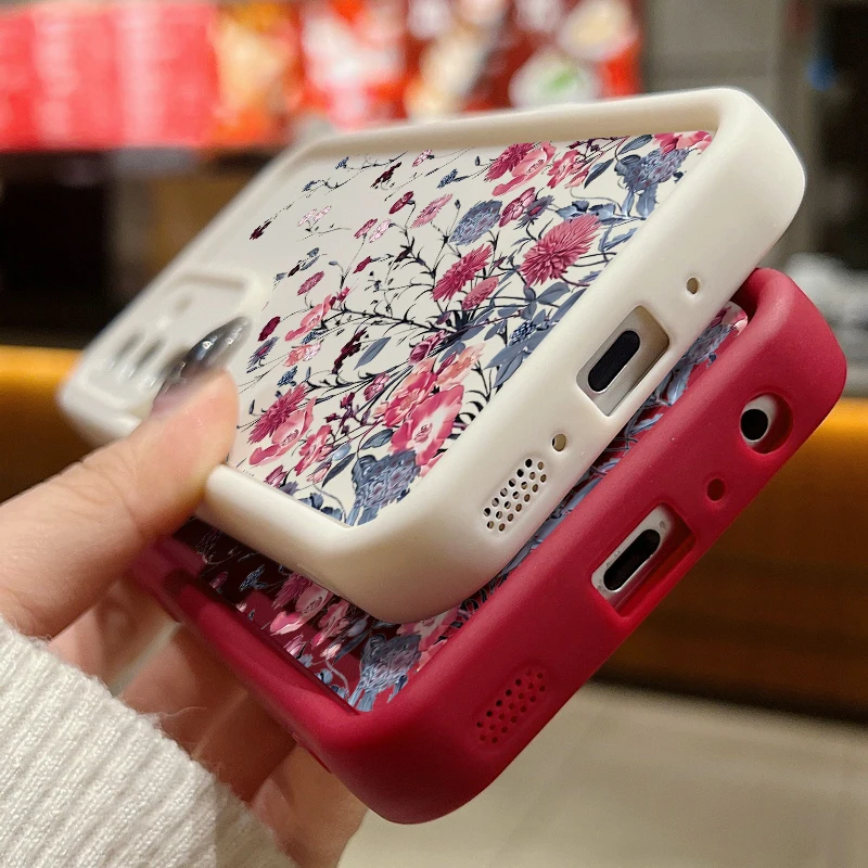 Elegant Floral Design TPU Phone Case