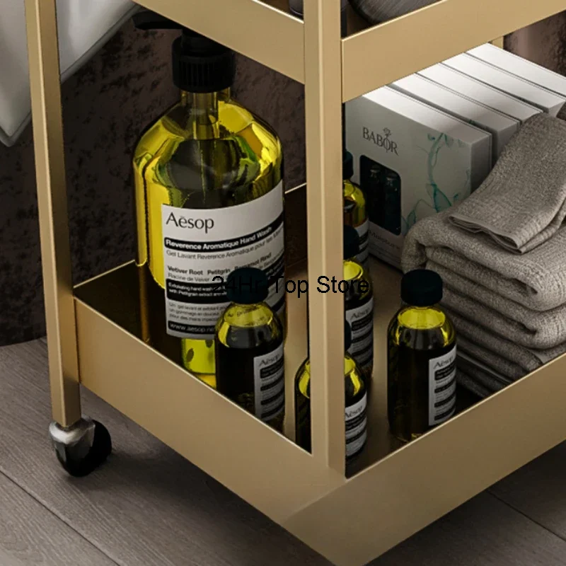 Tattoo Utility Salon Trolley Beauty Tool Nail Medical Salon Trolley Hairdresser Carrello Portaoggetti Furniture RR50ST