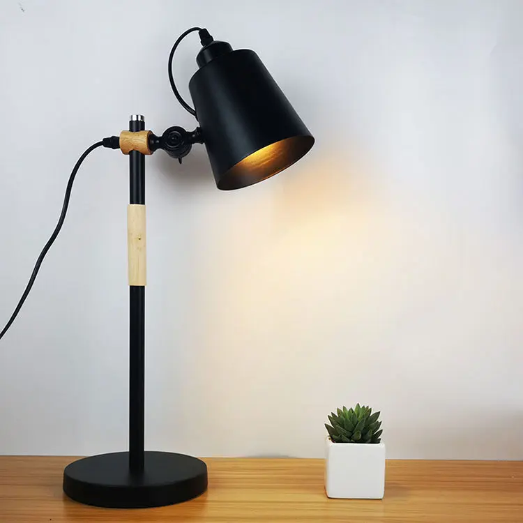 

ZK50 Creative Wooden LED Adjustable Simple Table Lamp Study Office / Eye Protection Reading Bedroom Home Decoration Lamp