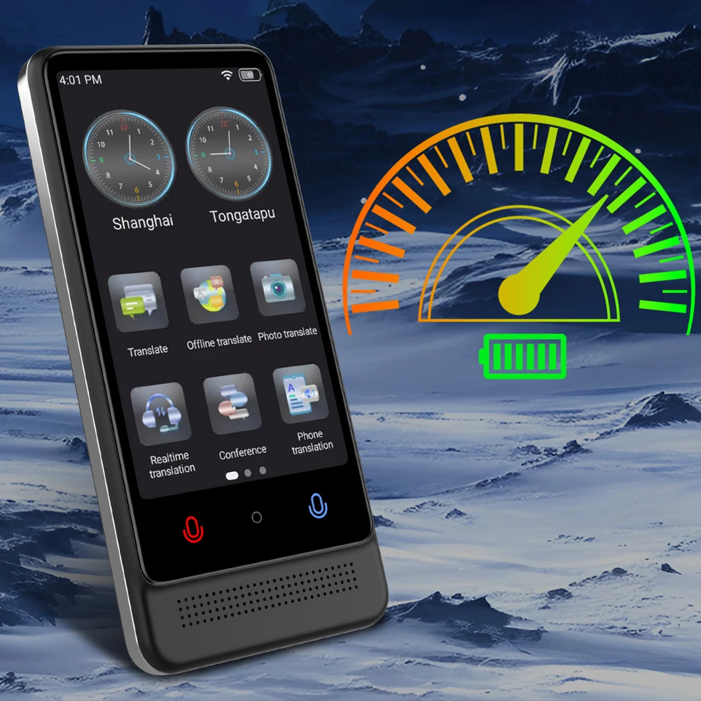 Translator Multi Language Device Real Time Translation Device Portable Instant Translator for Bluetooth-Compatible connectivity