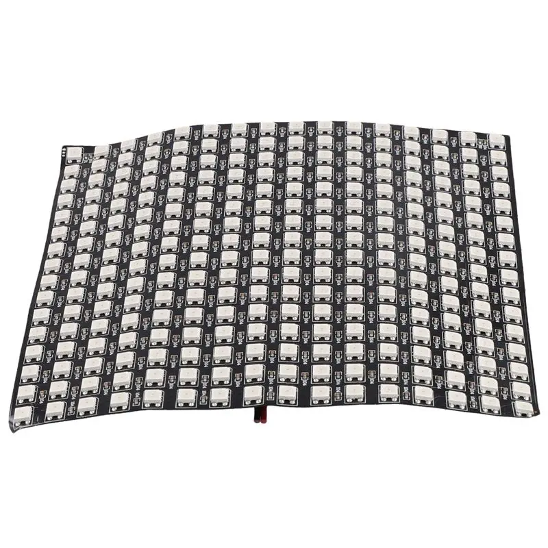 DL-WS2812 RGB LED 매트릭스 패널 개별적으로 주소 지정이 가능하며 비디오 디스플레이용으로 유연하게 사용 가능, DC5V(16X16)