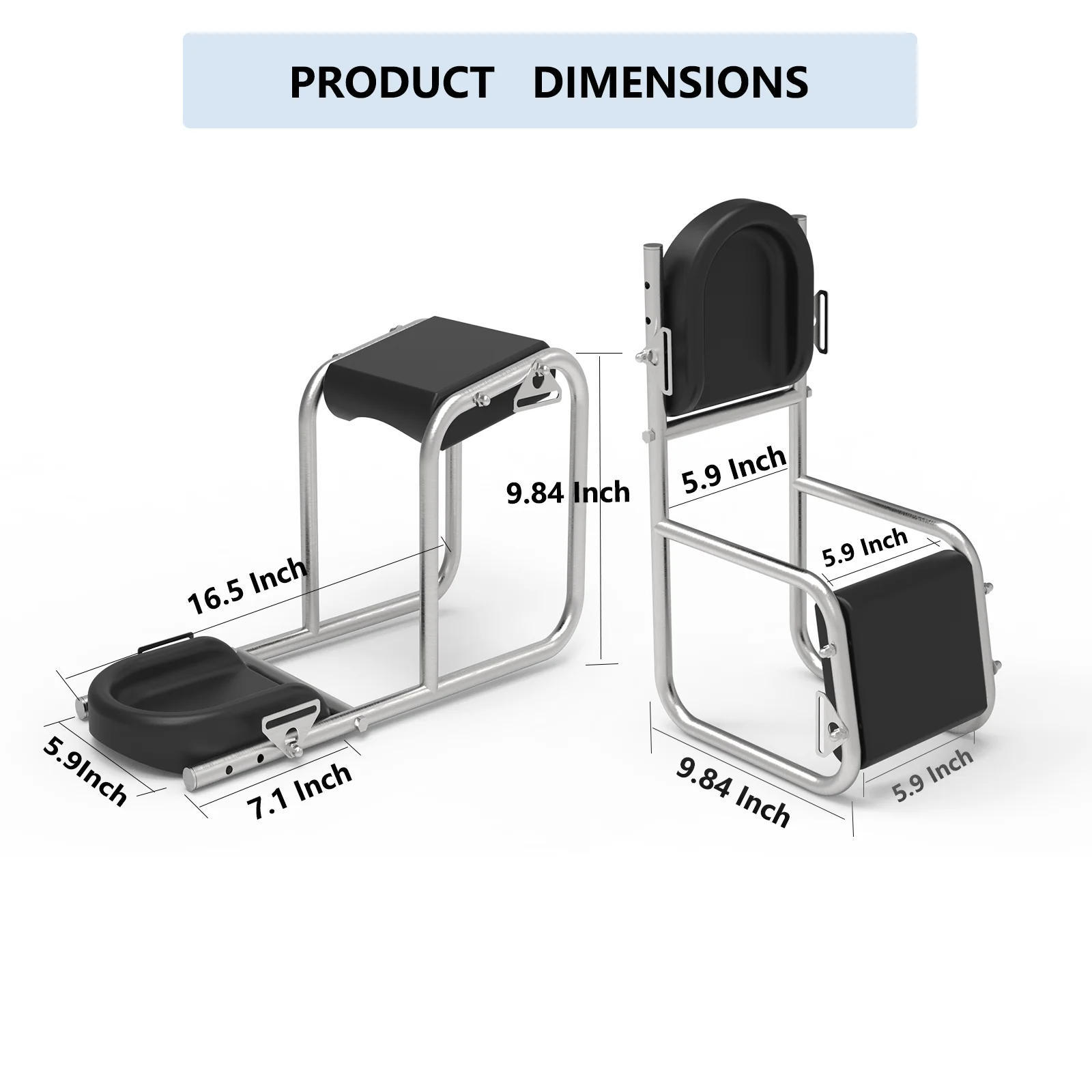 304 Stainless Steel Knee Seat,Designed For Working On Horticultural Farms-Knee Protection,Ankle Support,Durable Thick Knee Pads