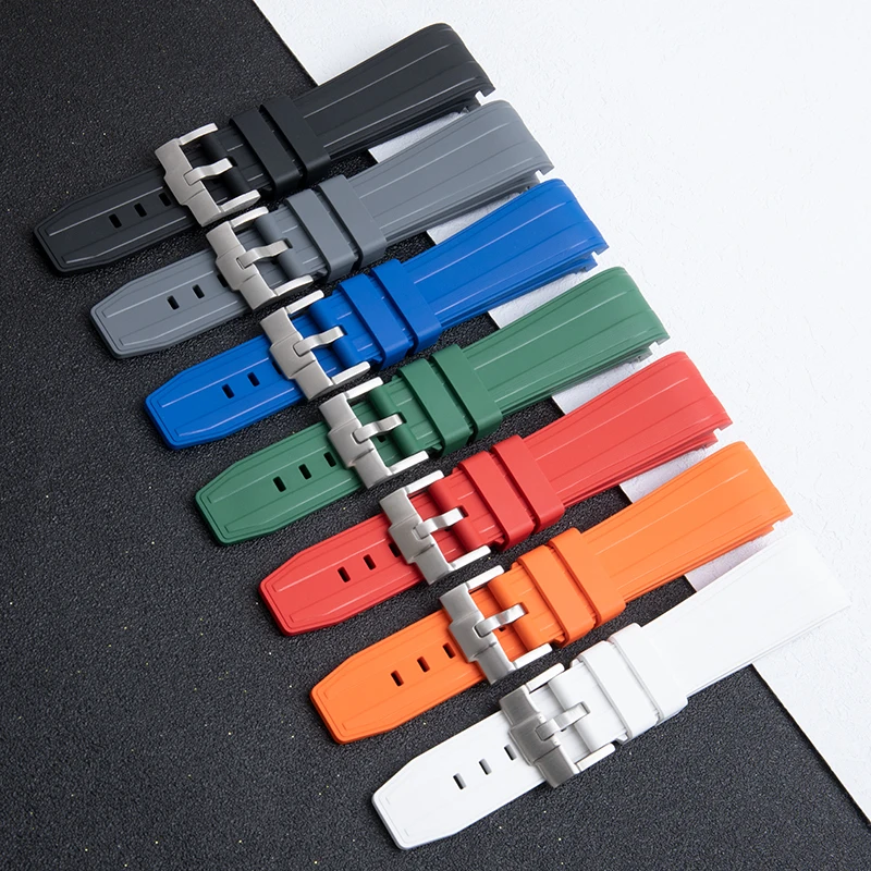 Good Quality Rubber 22 mm Watches Band 06-4R5-04-001R_K0016098 main image 1