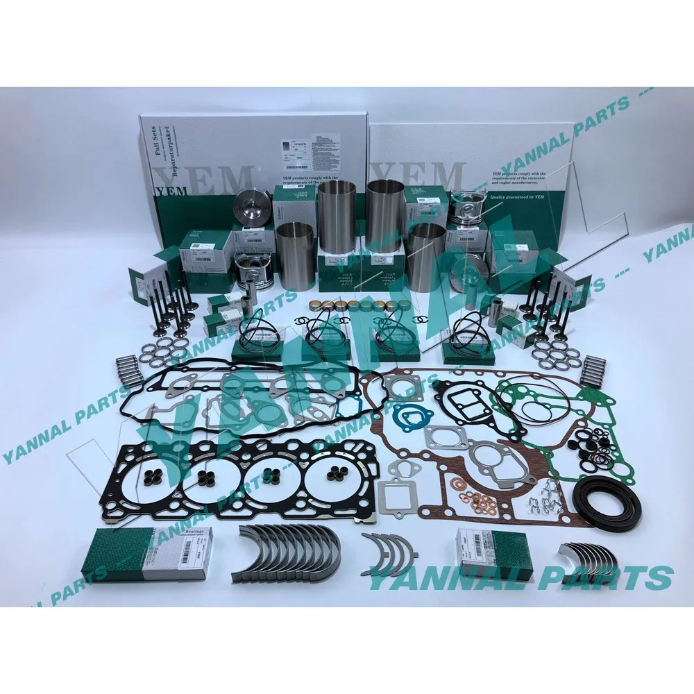 Kubota V3307 Engine Rebuild Kit For M6040 Tractor S630 S650 Bobcat Skid