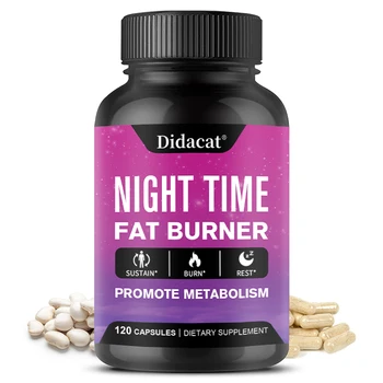Didacat Nighttime Fat Burner - Helps Promote Metabolic Cleansing,Detoxification, Muscle Mass, Healthy Digestion