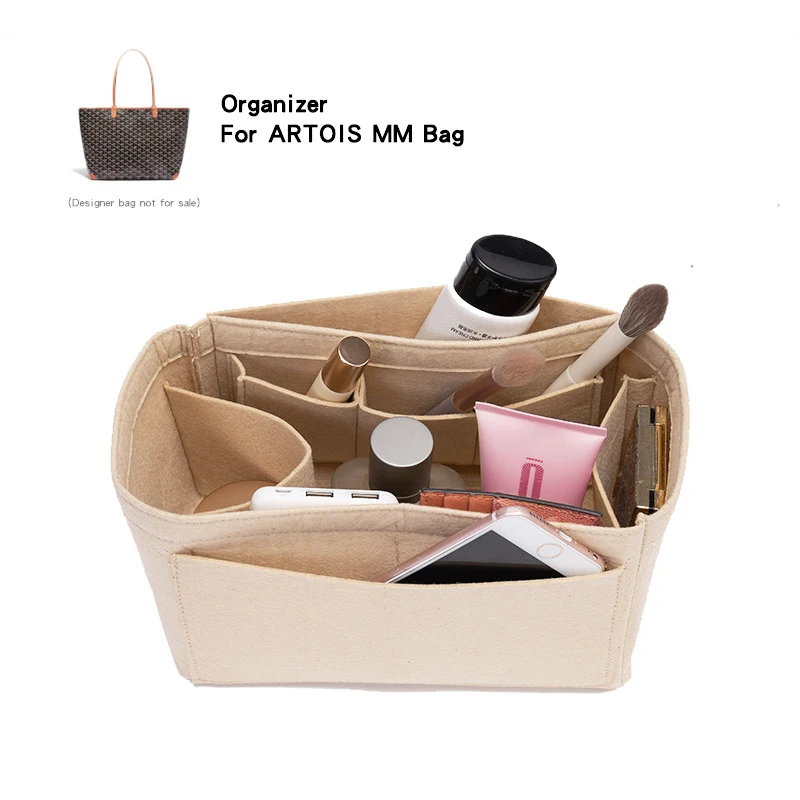 Insert Organizer Per Goyad Artois Mm Pm Bag, Borsa Interna Da Viaggio Tote Da Donna Di Lusso, Borse Per Cosmetici Shaper