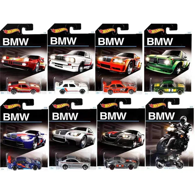 Hot Wheels Cars 1/64 (bmw M4) (bmw 2002) (2016 Bmw M2) (bmw E36 M3 Race)  (92 Bmw M3) Metal Diecast Collection Model Car