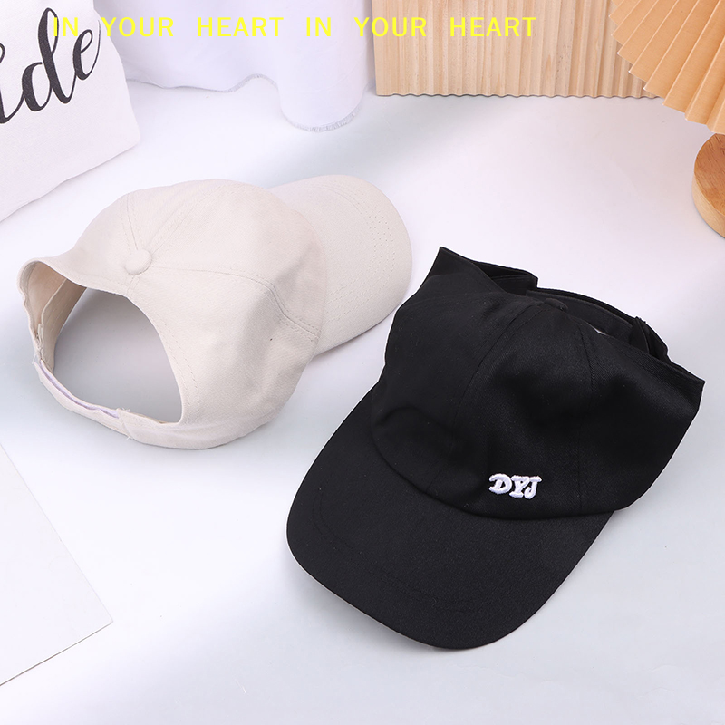 【X】Summer Solid Color Baseball Caps Golf Wear Women Sport Leisure Ponytail Hat Mesh Quick-Drying Half-Hollow Men's Peaked Cap
