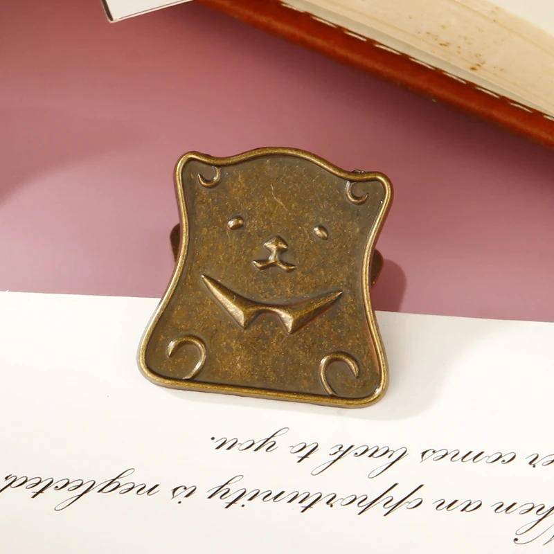 Metall Cartoon Bär Binder Clips Rechnung Binder Clip Foldback Notizen Brief Datei Büroklammer Bindung Sicherung Clip Büro Briefpapier – Detail 8