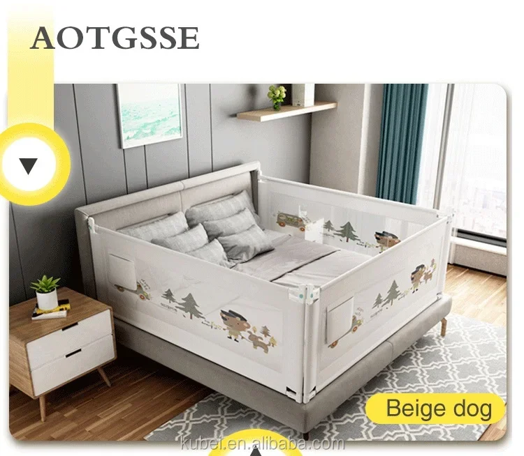 Original Design Baby Bed Barrier / Foldable Bed Fence/ Guard Rail Baby