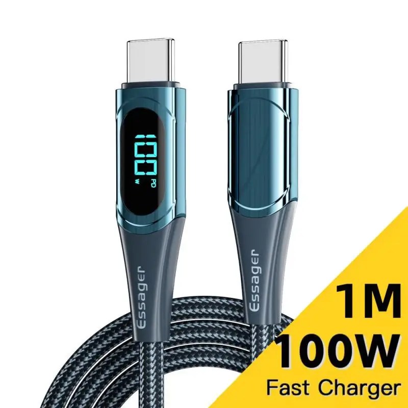 C C Pd 100w Charging Cable Display  Cable Usb Type C Pd 100w Charger - U78  100w Led - Aliexpress