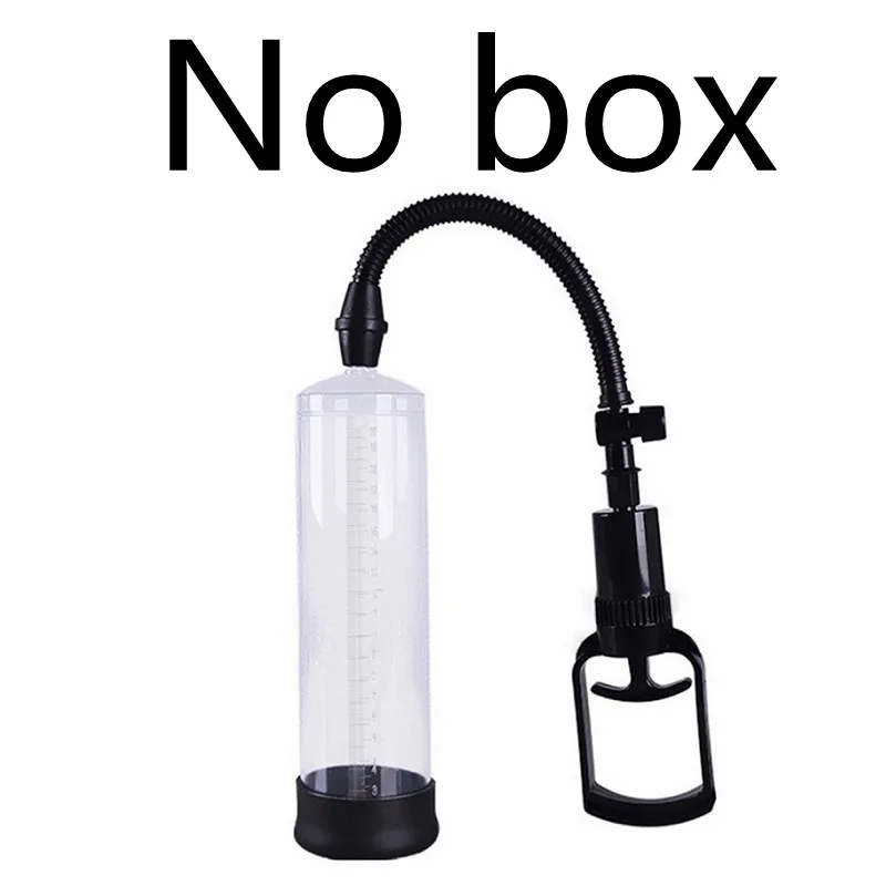 Penis Pump 20.5CM Manual Male Penis Enlarger Sex Toys Vacuum Pump Masturbation Penile Extender Trainer Adults
