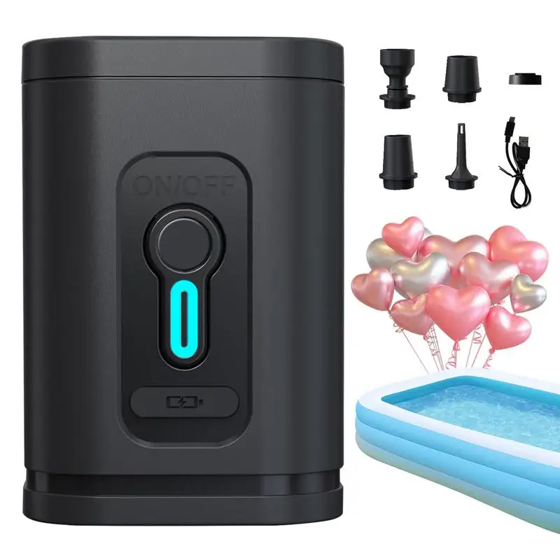 Electric Air Pump Inflator Battery Rechargeable Air Compressor Portable for PVC Boat Mattress Inflatable Swimming Pool Raft Bed air pump