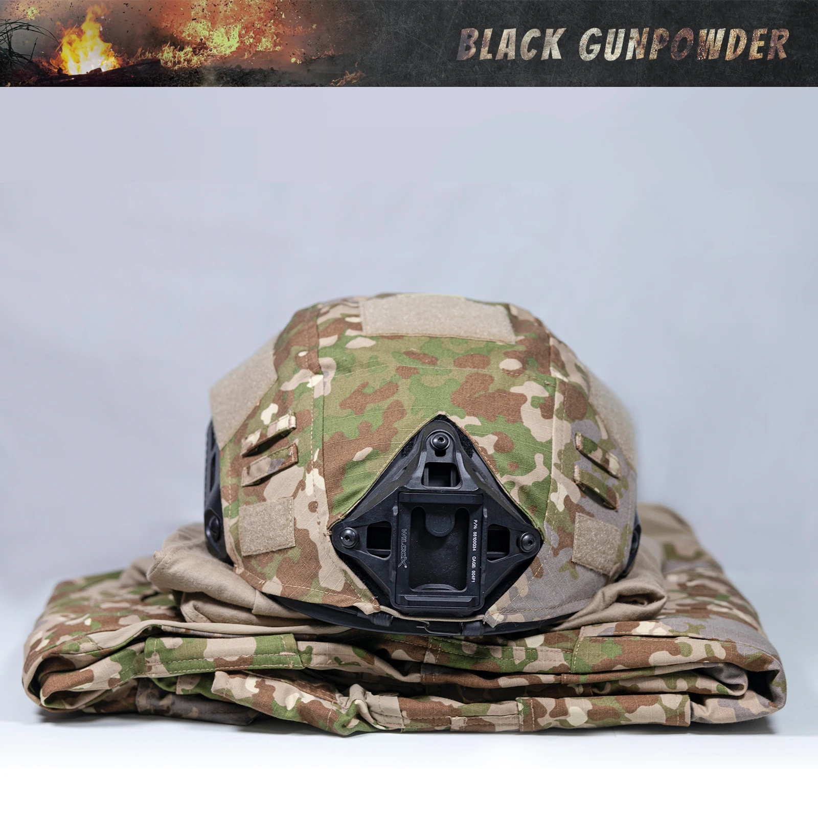 Deutsch Spot Camo De Spot Camouflage T-block Grau Sand Nacht MC Taktische Helm Abdeckung Tuch Outdoor Jagd Airsoft zubehör – Detail 4