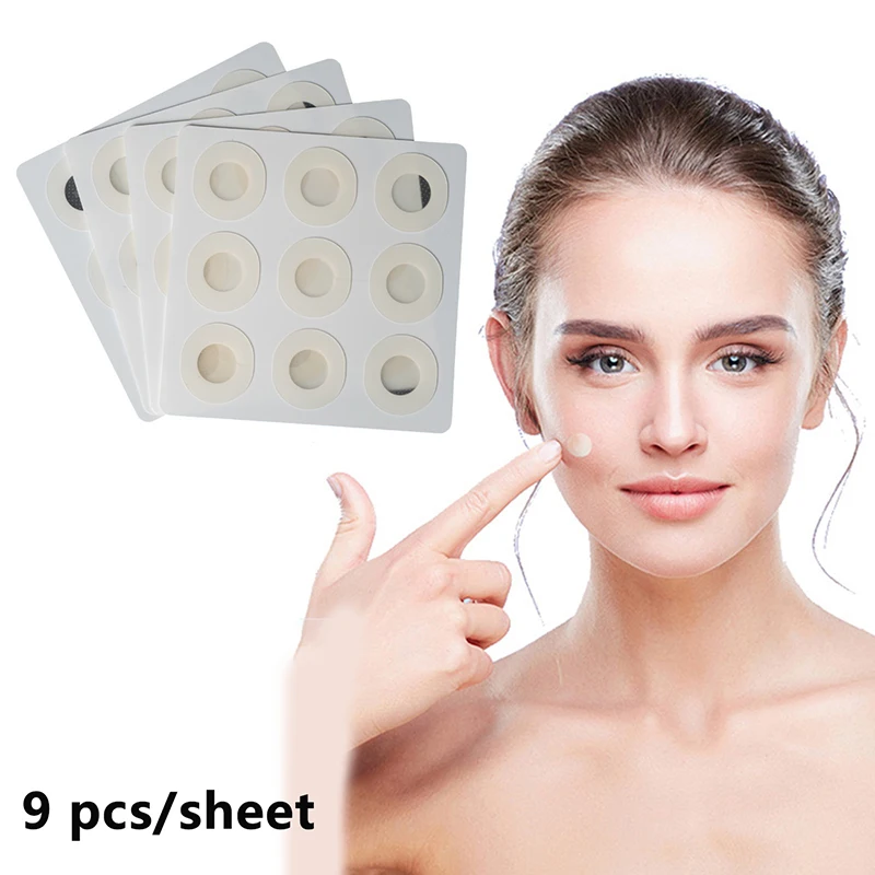 Water Soluble Salicylic Acid Stickers Microneedles Skin Treatment Face Acne Soothing Blemish Pimple Removal Patches 9 Pcs