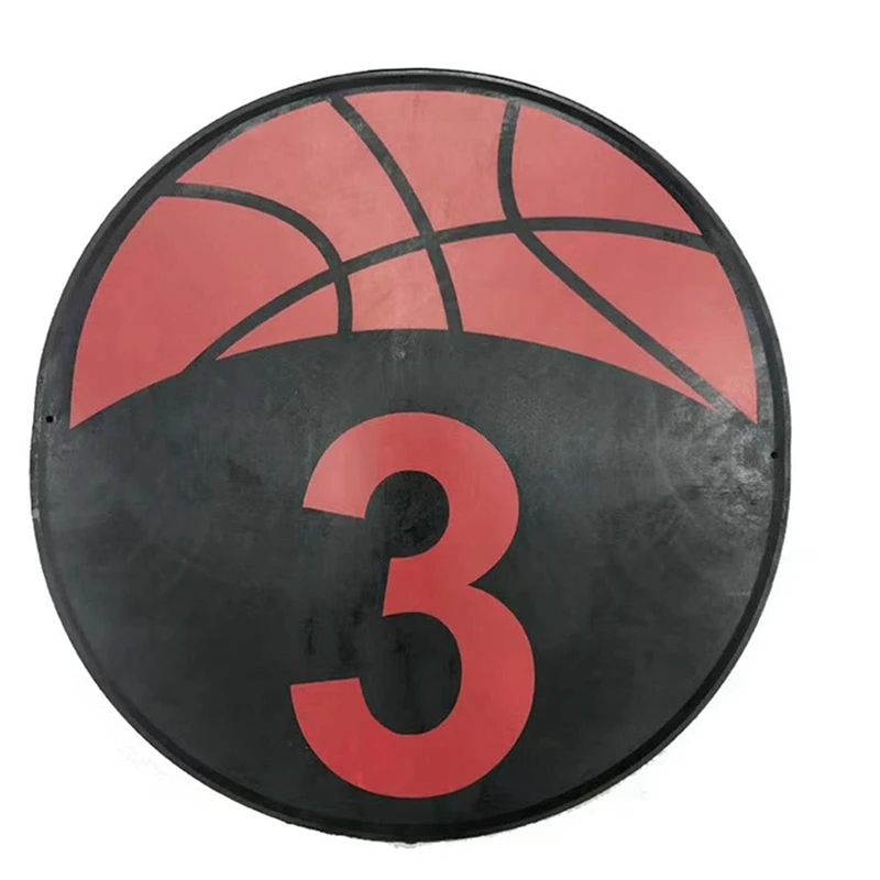 1Set Colorful Anti-Slip Sports Training Markers 9 Inches,Round Flat Number Dots, PVC