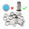 100pcs Sets/lot #16-60 DIY Handmade Fabric buttons Bread Shape Round Fabric Covered Button Cloth Metal 4 Back Cover Buttons 5