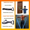 96cm Resistance Band Exercise Bar e-type Hook Door Anchor Handles for Long Elastic Bands Home Squat Deadlift Workout Equipment 4