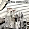 2 Holes Cosmetic Storage Box Makeup Brush Holder Organizer Lipstick Eyebrow Pencil Bathroom Storage Display Stand 2