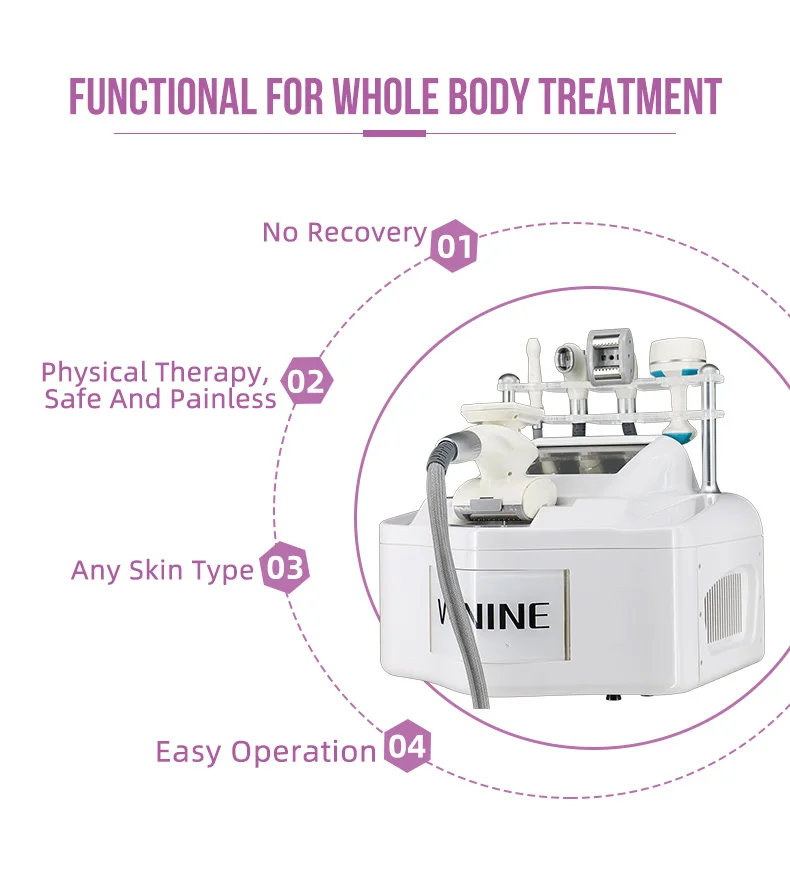 VelaShape Machine 5 In 1 For Body Contouring 3 <h3 class="features--headline">Features and benefits</h3> VelaShape is a non-invasive procedure that doesn't require surgery or downtime. VelaShape can help contour the body by reducing fat in targeted areas. VelaShape reduce the cellulite and improve the texture and tone of the skin VelaShape can help tighten sagging skin and improve skin laxity <hr /> <h5></h5> <h5><span class="tw-text-2xl tw-font-bold" style="color: #99ccff;">IN STOCK READY TO SHIP</span></h5> <h5><span class="tw-text-2xl tw-font-bold" style="color: #99ccff;">1 YEAR WARRANTY + 3 YEAR TECH SUPPORT</span></h5> <h5><span class="tw-text-2xl tw-font-bold" style="color: #99ccff;">30 DAY MONEY-BACK AND <a href="https://salonmachines.com/refund_returns/">RETURN POLICY</a></span></h5> <h5><span class="tw-text-2xl tw-font-bold" style="color: #99ccff;">FREE WORLDWIDE SHIPPING <a href="https://salonmachines.com/shipping-policy/">SHIPPING POLICY</a> </span></h5> <h5><span class="tw-text-2xl tw-font-bold" style="color: #99ccff;">PROFESSIONAL BEAUTY <a href="https://salonmachines.com/">SALON MACHINES</a> EQUIPMENT</span></h5> <div class="product-block product-block--sales-point"></div> VelaShape Machine 5 In 1 For Body Contouring