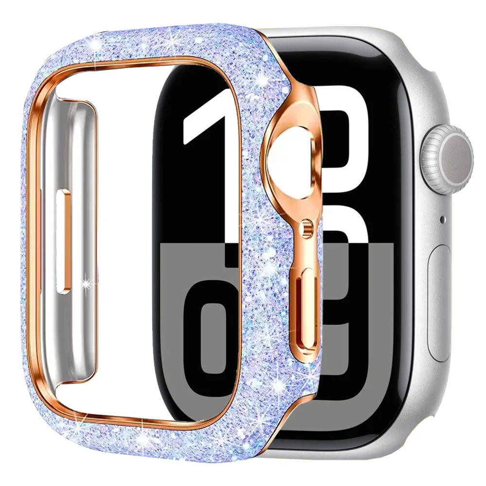 Women's Crystal Diamond Protective Watch Case with Screen Glass