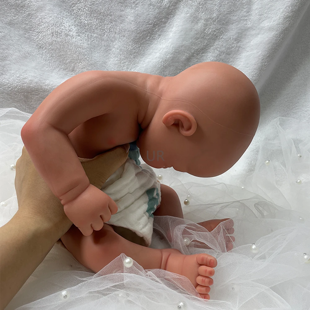 女の子のための完全なプラチナシリコンベビードール,手作りの絵