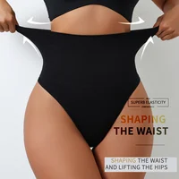 Flarixa taille haute tongs sans couture femmes culottes string Lingerie ventre contrôle façonnage ceinture Shaper sous-vêtements 1