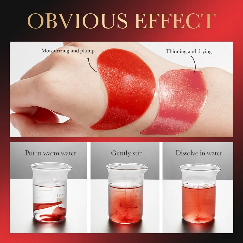 60pcs SADOER Red Pomegranate Eye Mask Anti Dark Circles Moisturizing Anti-wrinkles Whitening Anti-aging Eye Patches Skin Care