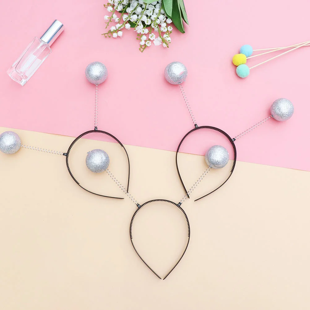 

7 Pcs Powdered Foam Ball Headband Unique Headdress Wedding Ceremony Decorations Pop Festival Plastic Prop Child Cosplay Outfits
