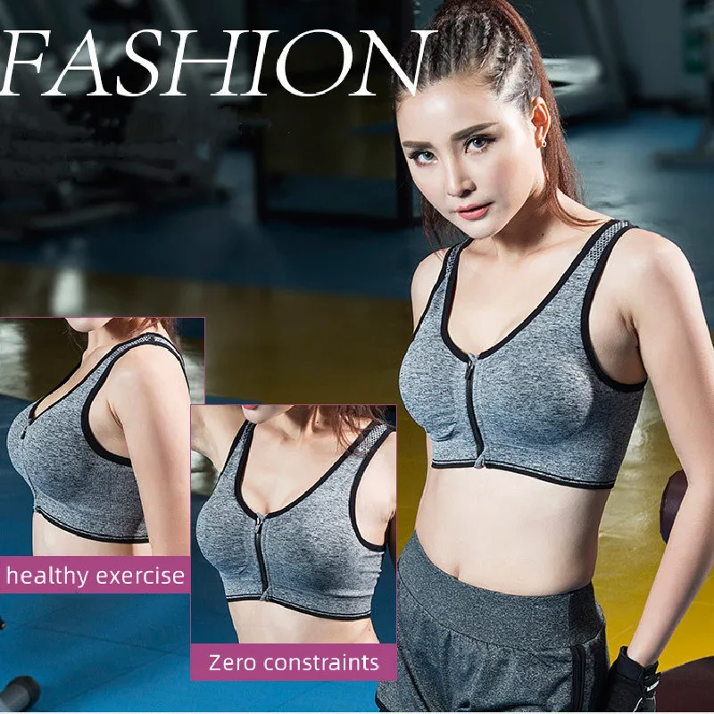 Maternity Nursing Bra Women's Sports Underwear Front Zipper Design  Shockproof Breathable Gym Fitness Athletic Running Sport Tops - AliExpress