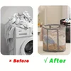 2pcs Nylon Mesh Laundry Basket with Handle Breathable Folding Portable Dirty Clothes Organizer Large Capacity Laundry Basket 5