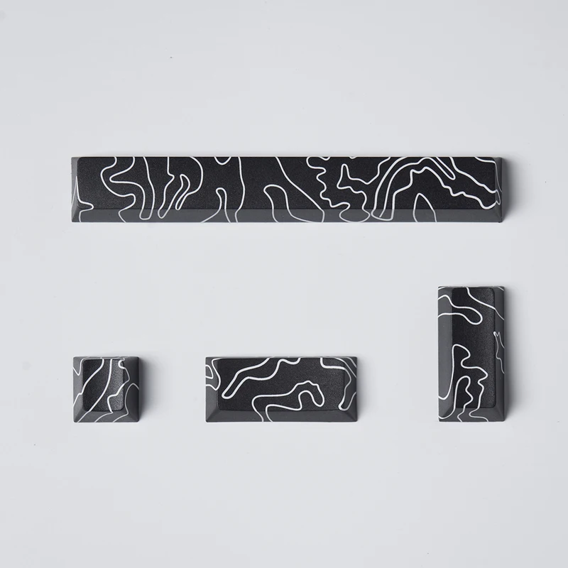 Coral Sea Keycap 4PCS Keycaps Cherry Profile Dye-Sub PBT Keycaps Space Bar 6.25U ESC Enter Custom Keycap For Mechanical Keyboard