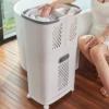 Laundry Basket Organizer with 3 Detachable Hampers, Wall-Mountable Storage Bins, Stylish Grey-White Design 5