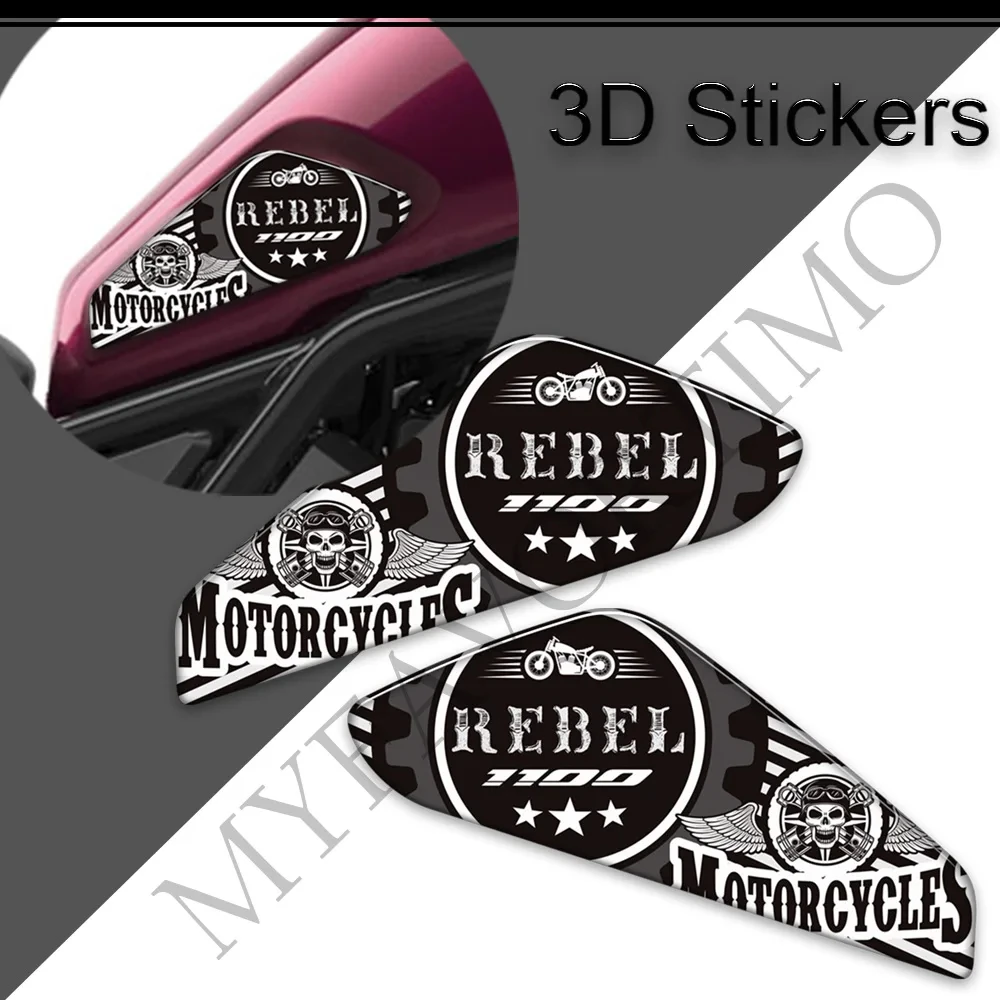 For HONDA REBEL CMX1100 2021-2022 Motorcycle Tank Grips Pad Gas Fuel Oil Kit Knee Stickers Decal Emblem Logo Protection