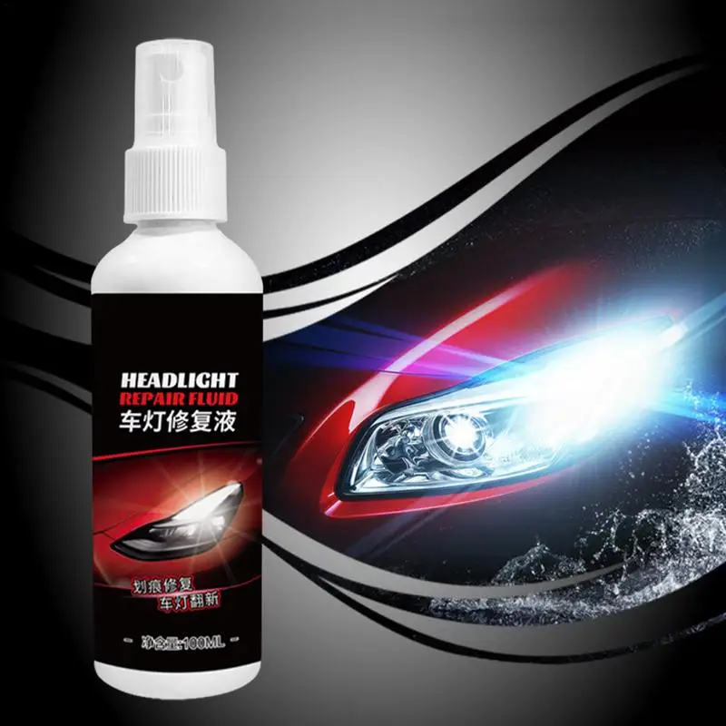 

100ml Headlight Cleaner Headlamp Restorer Fluid Headlight Restoration Liquid Head Light Lens Restore Scratch Restoring Fluid