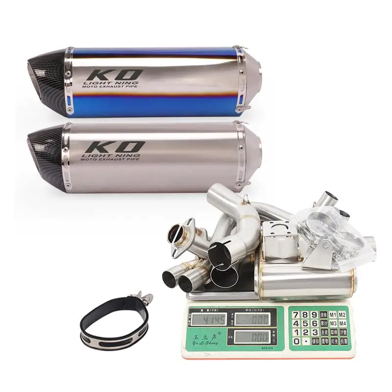 

For kawasaki Ninja Z650 17-23 Motorcycle Exhaust Pipe Box Front Link Pipe Escape Muffler Header Tube Stainless Steel DB Killer