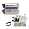 For kawasaki Ninja Z650 17-23 Motorcycle Exhaust Pipe Box Front Link Pipe Escape Muffler Header Tube Stainless Steel DB Killer