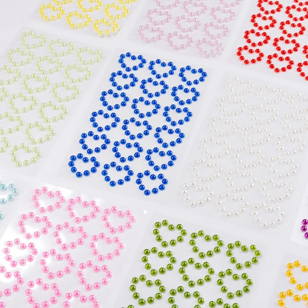 4/18mm Love Heart Face Gems Sweet Decoration Stickers for Party Acrylic Crystal Sticker DIY Crystal Rhinestone Temporary Tattoos