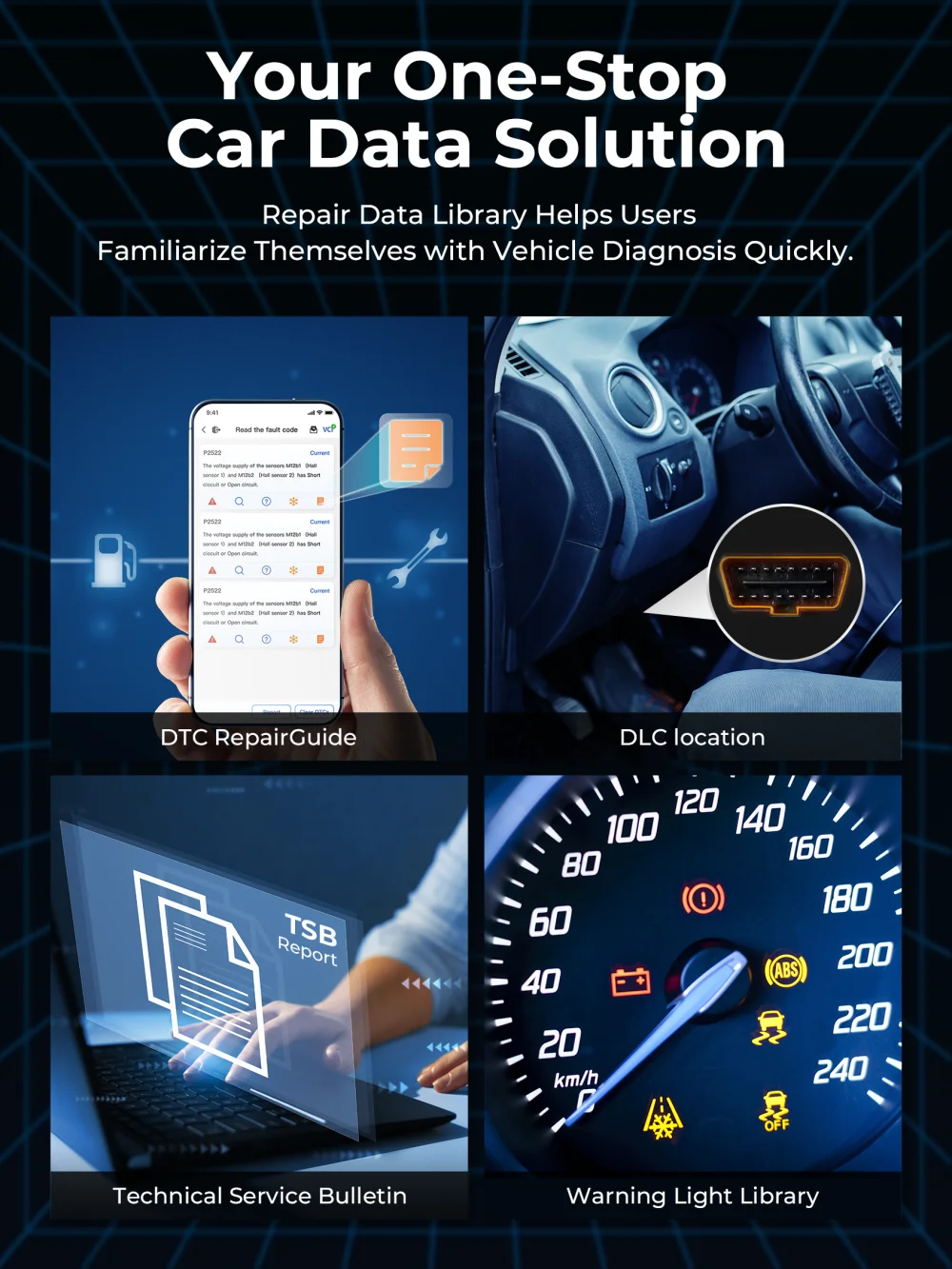 TOPDON TopScan Lite Scanner Smart Diagnostic Tool DTC Repair Guide Bluetooth OBD2 code reader Full System Active Test - 3