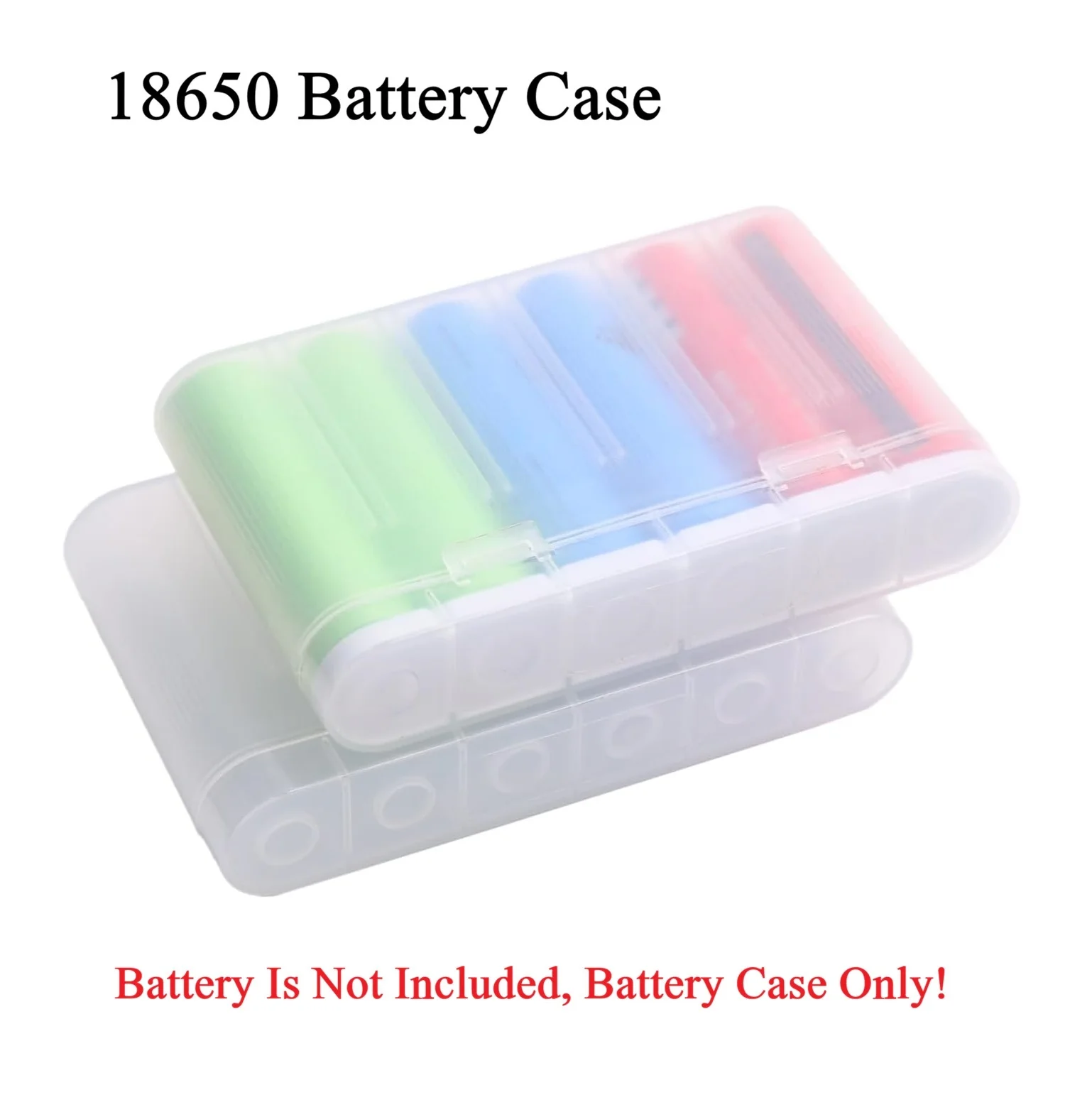 1/2Pcs 플라스틱 배터리 홀더 케이스 18650 보관 상자 휴대용 배터리 컨테이너 보호 커버 배터리 케이스