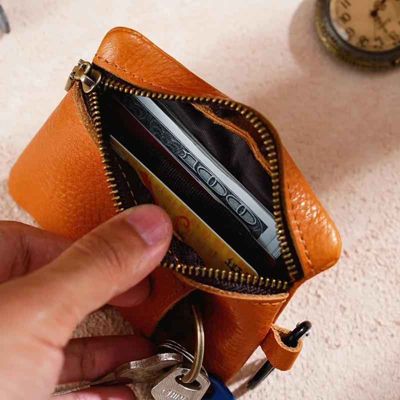 High Quality Women Wallets Zipper Credit Card Holder Case Wallet for Men Vintage Money Bag Multifunction Short Small Coin Purse