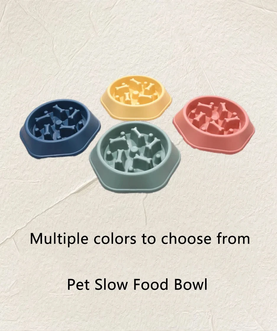 Title 3, Pet Slow Food Bowl Anti-choking Feeder Plastic ...