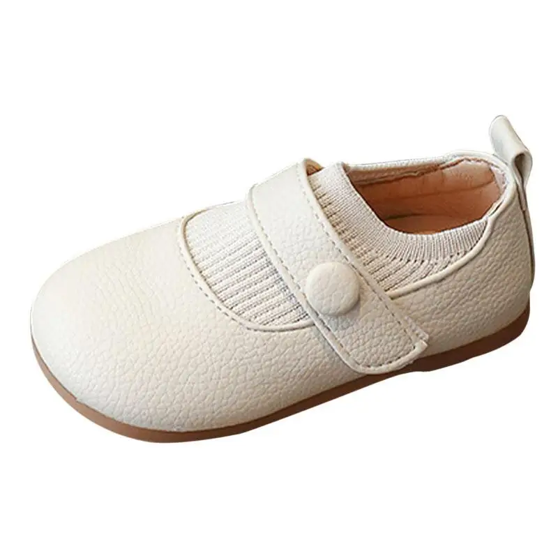 

Little Girl Princess Shoes Flats Anti-Slip Causal Fall Dress Shoe For Girl Daily Wear Princess Winter Shoes For Easy To Put On