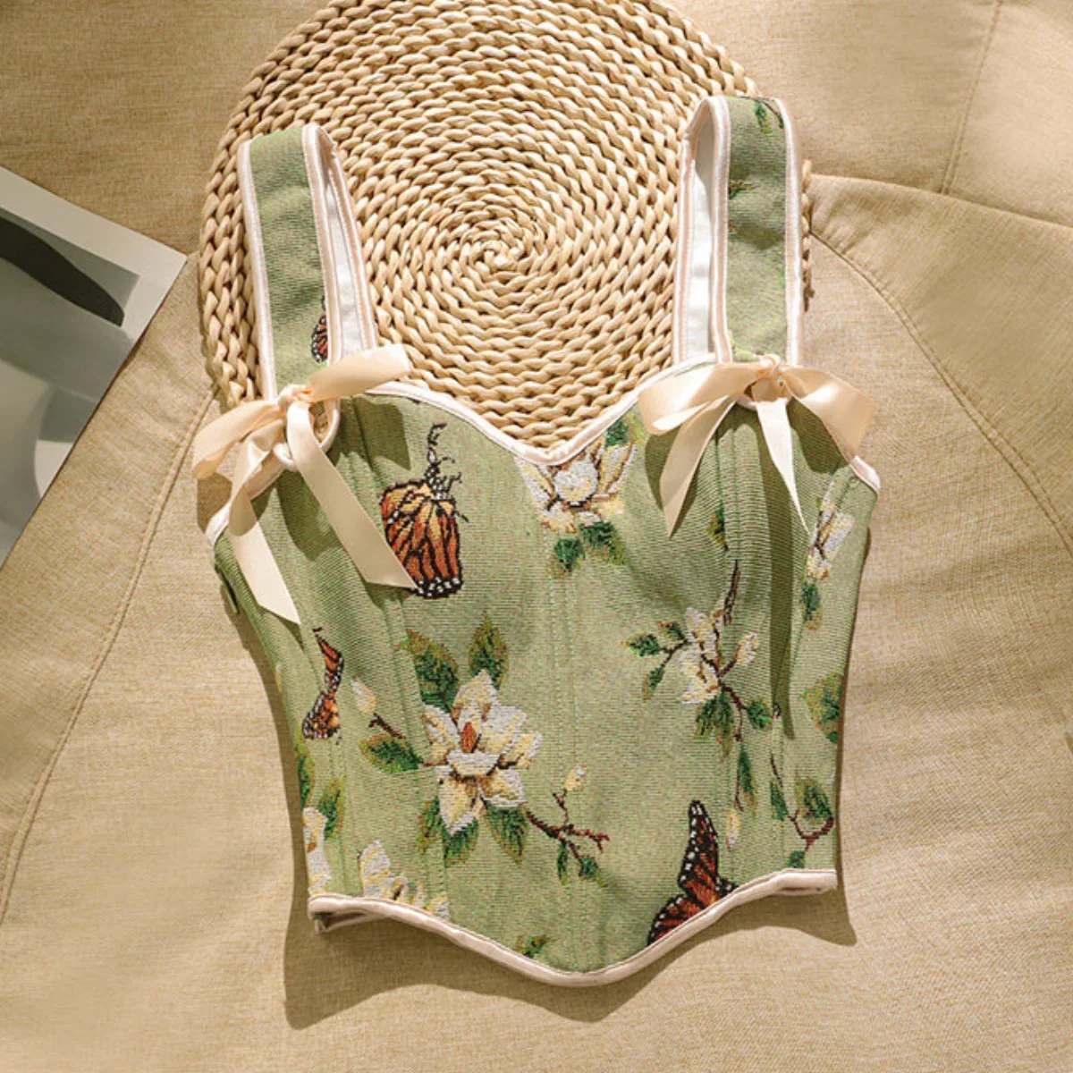Floral Corset Tank Top for Women